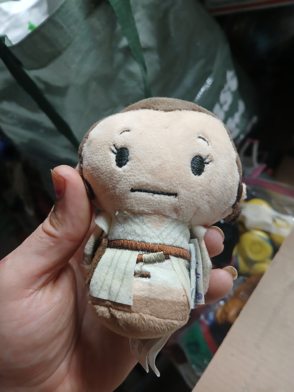 a Hallmark Itty Bittys Star Wars Rey plush toy